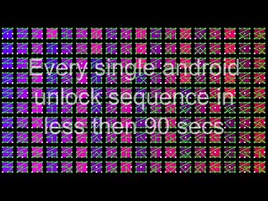 Every Android Unlock Pattern in Under 90 Seconds | Complete Pattern Lock Visualized