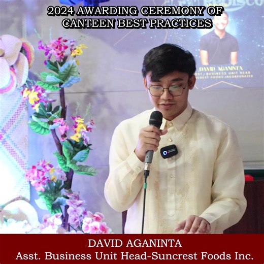 Excerpt from the "2024 Awarding Ceremony of Canteen Best Practices" January 21,2025 @ Jose Rizal Elem. School, Pasay City | DepEd Tayo - Division of Pasay City