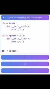 Python Oops challenge Day - 20 What is the output of following Python Code? | Python Coding
