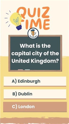 Can You Name the Capital City of the UK? 🇬🇧🏰 Quiz Time #shortsvideo