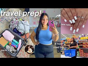 TRAVEL PREP VLOG!🌺 packing for spring break, glow up maintenance, vacation, air bnb tour & road trip