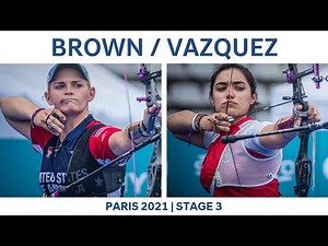 Mackenzie Brown v Ana Vazquez – recurve women bronze | Paris 2021 Hyundai Archery World Cup S3