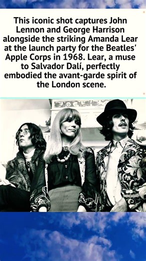 John, George, and Amanda Lear: Apple Corps (1968) 🍏✨