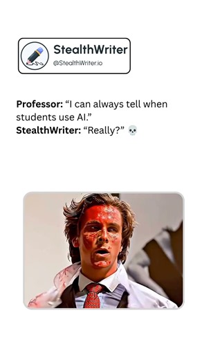 Professor: “I Can Always Tell When Students Use AI.” 💀