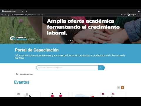 ¿Cómo inscribirse a un curso del Campus Córdoba?