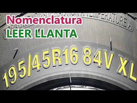 How to read a tire properly explained - nomenclature of all tires