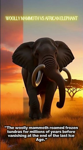 Woolly Mammoth vs African Elephant