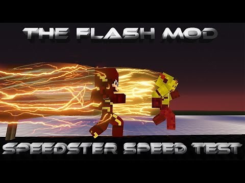 Minecraft The Flash/Speedster Mod Speed test v2 (Black Flash,Savitar, Godspeed)