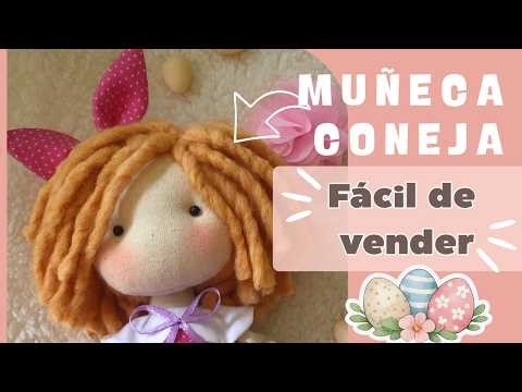 Muñeca Coneja de Pascua 🐰 | Cómo hacer una muñeca de tela fácil para vender