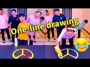 Family Games | One-Pass Challenge! The little boy fell off his bike? #funny #partygame #challenge