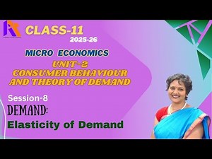 Session: 8 | Demand: Elasticity of Demand |Consumer Equilibrium| Micro Economics |CBSE | 2025