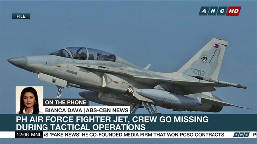 The Philippine Air Force announced that an FA-50 fighter jet went missing during a Tactical Night Operations after midnight on March 4. Bianca Dava gives more details on #DatelinePhilippines. | ANC 24/7
