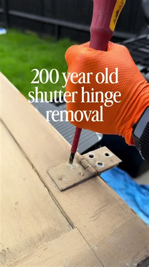 Mastering the Art of 200-Year-Old Shutter Hinge Removal