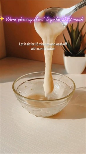 ✨ Aloe Vera + Rice Face Mask for Glowing Skin 🌿 | Save This DIY! #shorts #diyskincare #ricefacemask