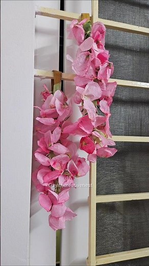 DIY paper Wisteria Flower | Easy tissue paper flower| #shorts #craft