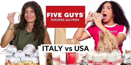 We compared the Five Guys menu in Italy and the US