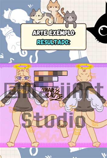 Nova ref sheet da MariiCat! aviso de ausência ;3🐾💕🐈 Me sigam no novo perfil: @Marii.heartopia #ychfurry #ychcommission #ibispaintx #fyp #basesych