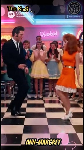 Elvis Presley & Ann-Margret: Dance-Off At The Diner! 🦉🔥 #shorts #elvispresley