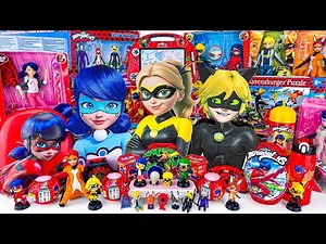 Miraculous Ladybug Toys Collection ASMR Unboxing Review | Mystery Cat Noir & Ladybug Surprise Boxes
