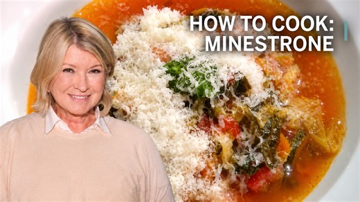 Homemade minestrone packed with vegetables and rich flavour