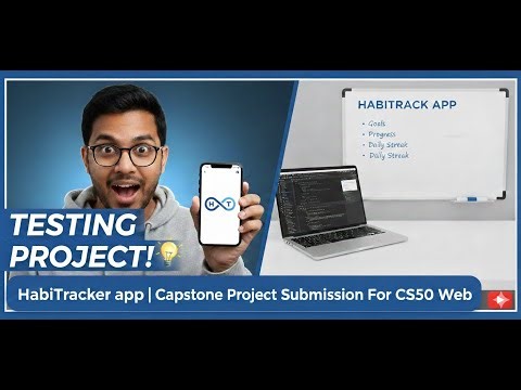 HabiTracker app | Capstone Project Submission For CS50 Web