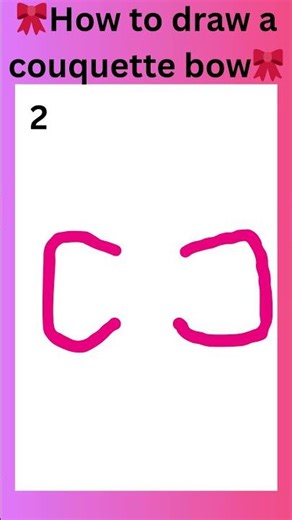How to draw a coquette bow🎀