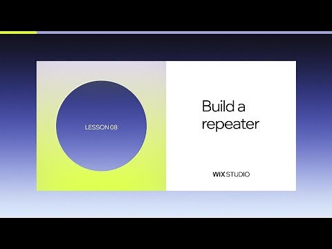 Build with a Repeater with Wix Studio