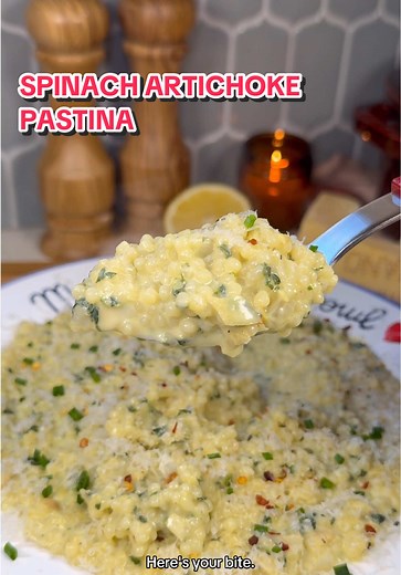 Delicious Spinach Artichoke Pastina Recipe