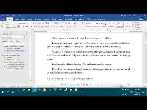 Microsoft word 2016: Formatting, Headings, and Table of contents.