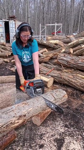 Husqvarna 564XP Chainsaw: Bucking Ash Firewood