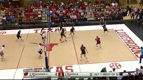 Wisconsin vs. Stanford: 2025 NCAA volleyball regional semifinal highlights