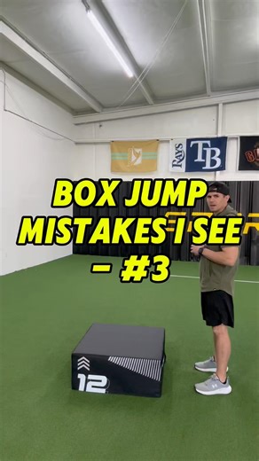 Box Jump mistakes - jumping from the toes, which reduces the athlete’s power. Load with feet flat.