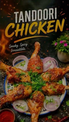 🔥 Homemade Tandoori Chicken🍗Smoky, spicy, juicy, and packed with flavor! 🤤✨