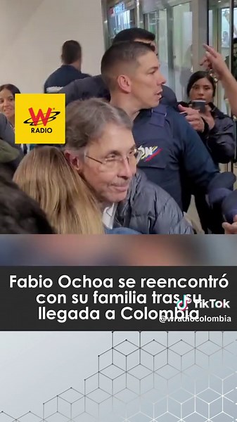 Reencuentro de Fabio Ochoa con su familia en Colombia