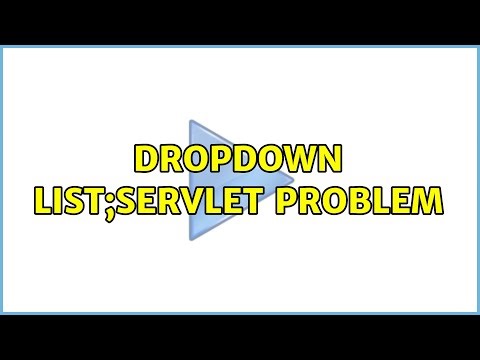 dropdown list;servlet Problem