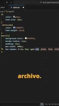 CSS Ejercicios #1 | Tarjeta de perfil con selectores