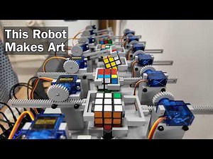 This Robot Turns Rubik’s Cubes Into Art