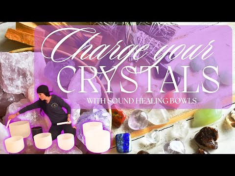 Cleanse Your Energy & Charge Crystals with Quartz Singing Bowls | High Frequency 432Hz Sound Healing