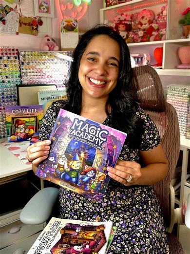 📖 Overview - Magic Academy Coloring Book by Jade Summer #coloring #coloringbook #colortok #colorwithme #jadesummer