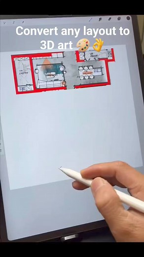 351K views · 920 reactions | Convert any plan layout to 3d design #interiordesign #sketching | Interior Designers | Facebook
