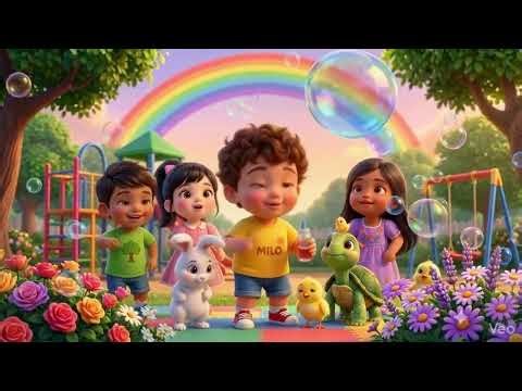 Magic Color Bubbles with Milo 🌈 | Kids Learn Colors While Playing Bubble Game