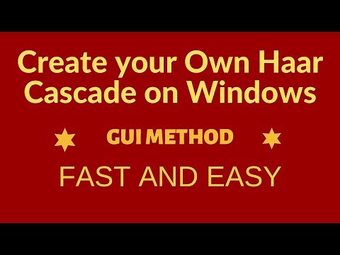 Make Your Own Haar Cascade Object Detector On Windows | QUICK AND VERY EASY