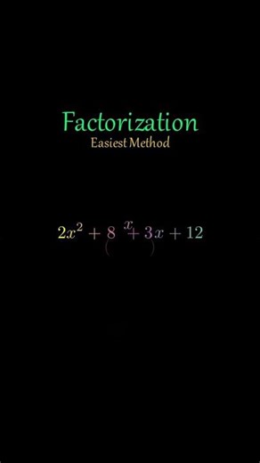 factorization easiest method #maths #viral #shortsfeed #facts #youtubeshorts #algebra #trending