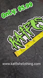 Graffiti DECALS back in stock! The coolest catfishing decals on the market! You can find them in the accessories section on the website. #catfishing #fishing #fisherman #catfish | KATFISH-Clothing