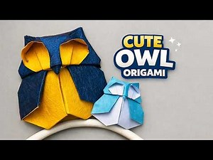 Cute Origami Owl Easy | How to Fold a Paper Owl