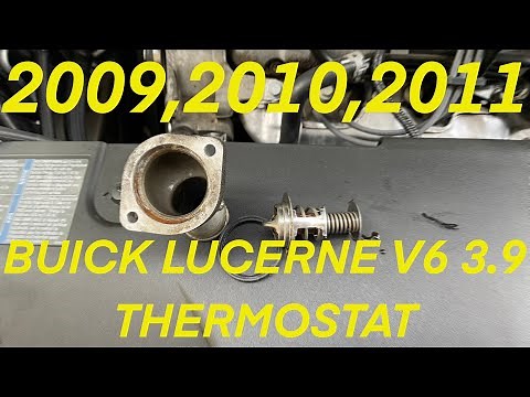 2009 - 2011 Buick Lucerne V6 3.9 Thermostat Location and Removal