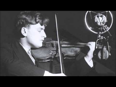Yehudi Menuhin, violinist - Ravel Kaddisch 1936