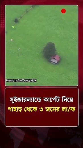 সুইজারল্যান্ডে কার্পেট নিয়ে পাহাড় থেকে ৩ জনের লা/ফ | Switzerland | Protidiner Bangladesh