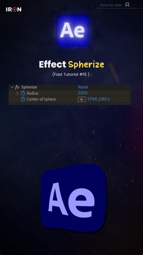 IRON CREATION 🖤 on Instagram: "After effects quick tutorial #15 .. Spherize . . . . ... .#AfterEffects #AfterEffectsTutorial #AETutorial #MotionGraphics VFXTutorial AfterEffectsEditing AEMotionDesign VideoEditingTips ContentCreatorTools ReelsTutorial EditingReels LearnVideoEditing AELearning AEMagic VisualEffects AEArtist GraphicsDesignReels AnimationReels EditorLife CreateWithAE"