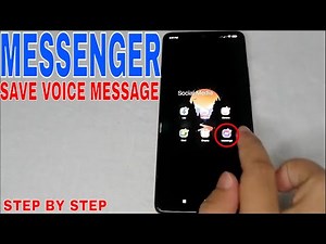✅ How To Save Voice Message on Messenger 🔴